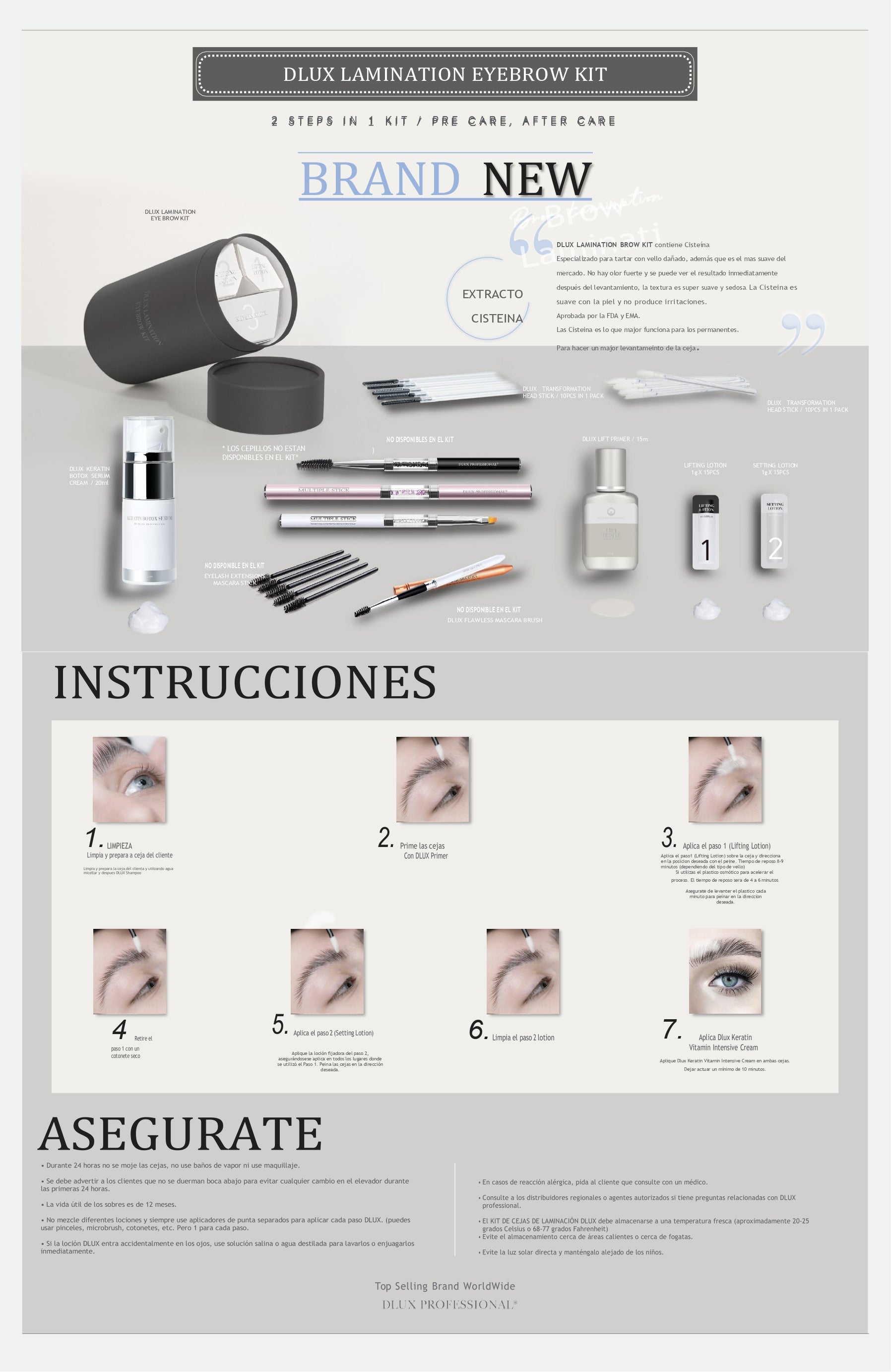 kit brow lamination instrucciones