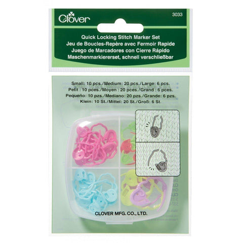 Ring Stitch Markers - Clover