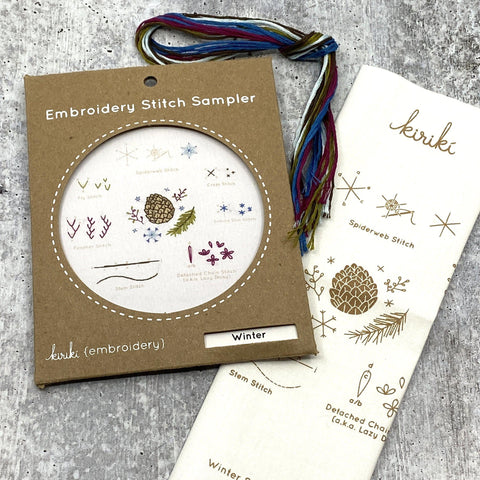 market day embroidery kit – cozyblue