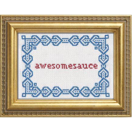 Subversive Cross Stitch-Awesomesauce Deluxe Cross Stitch Kit-xstitch kit-gather here online