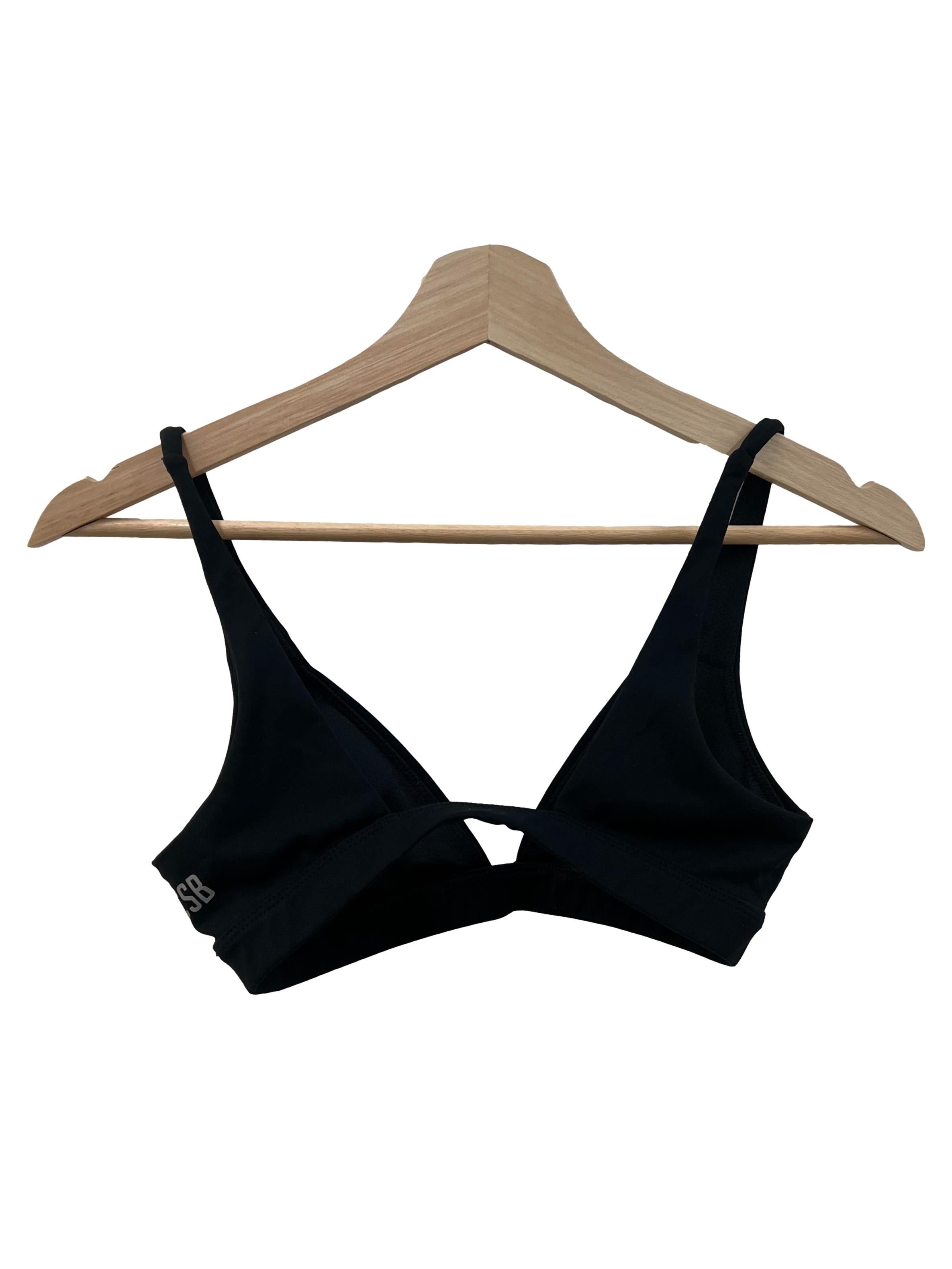 Black Plunge Sports Bra