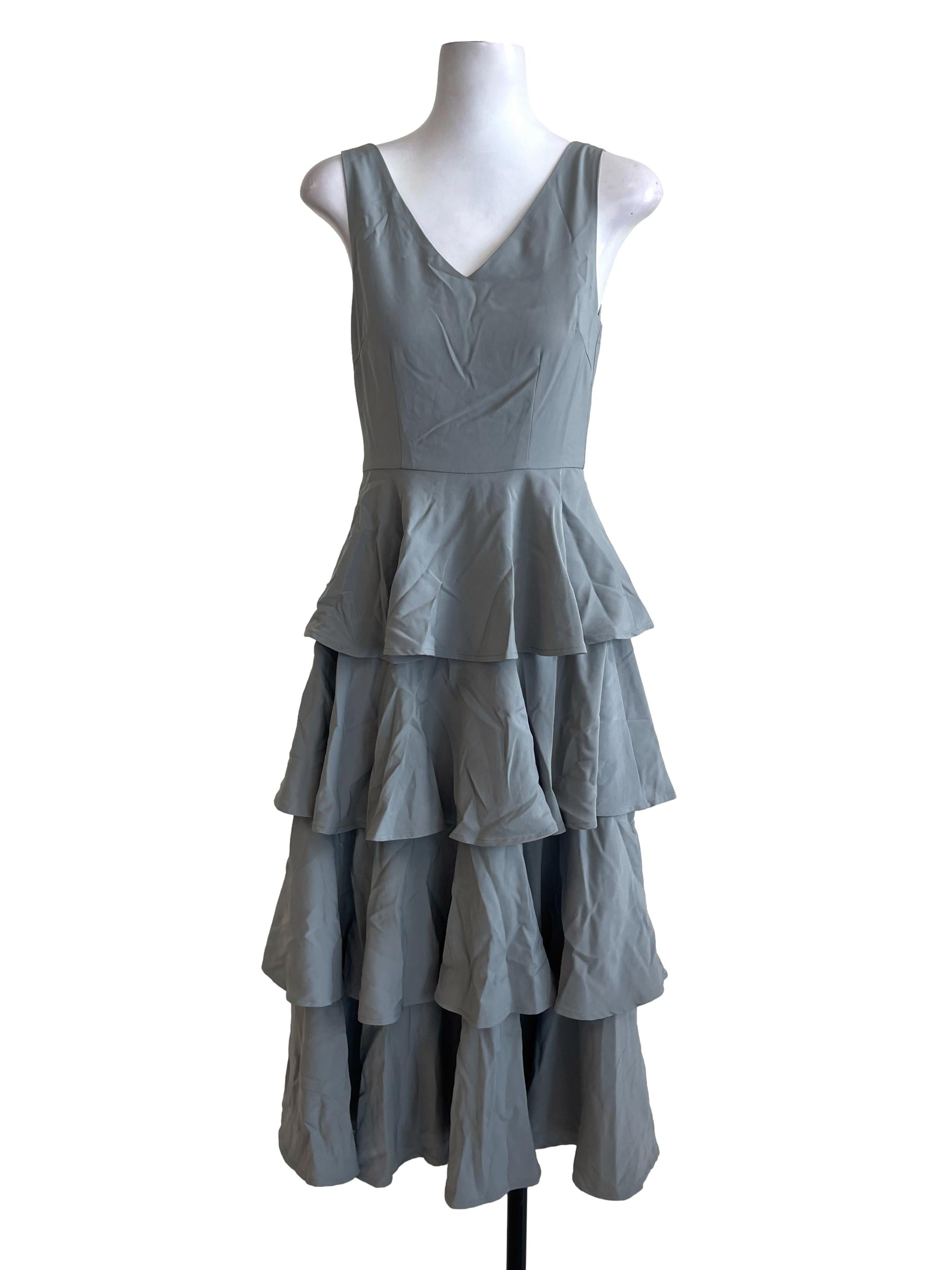 Sea Salt Cupcake Layered Midi Dress