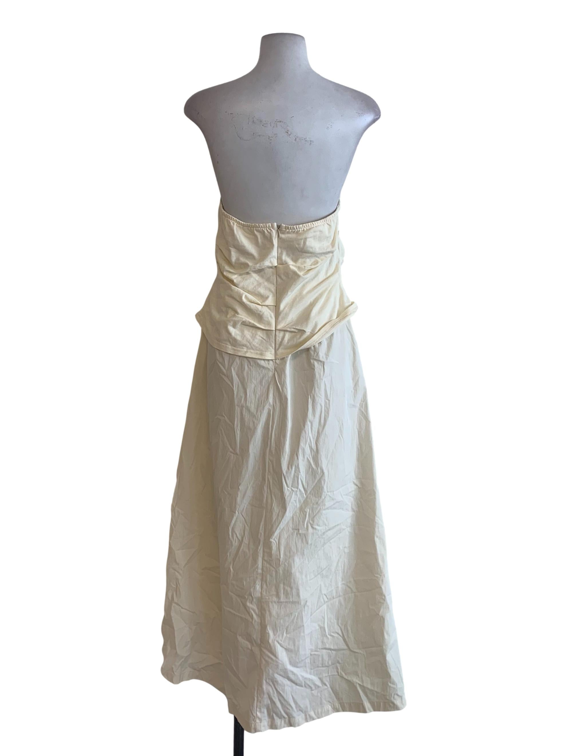 Egg Shell White Dropwaist Dress