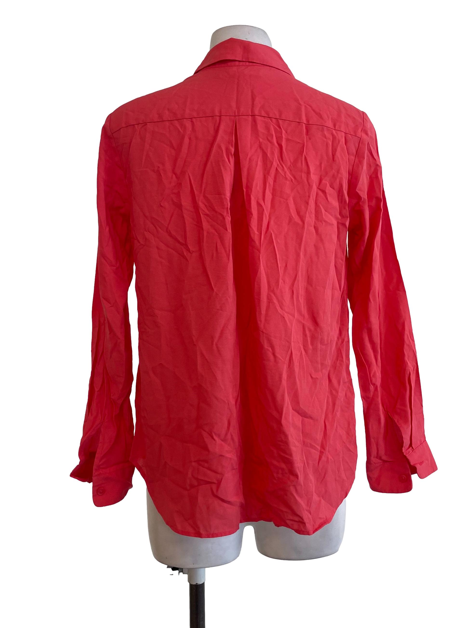 Candy Pink Button Down Tops