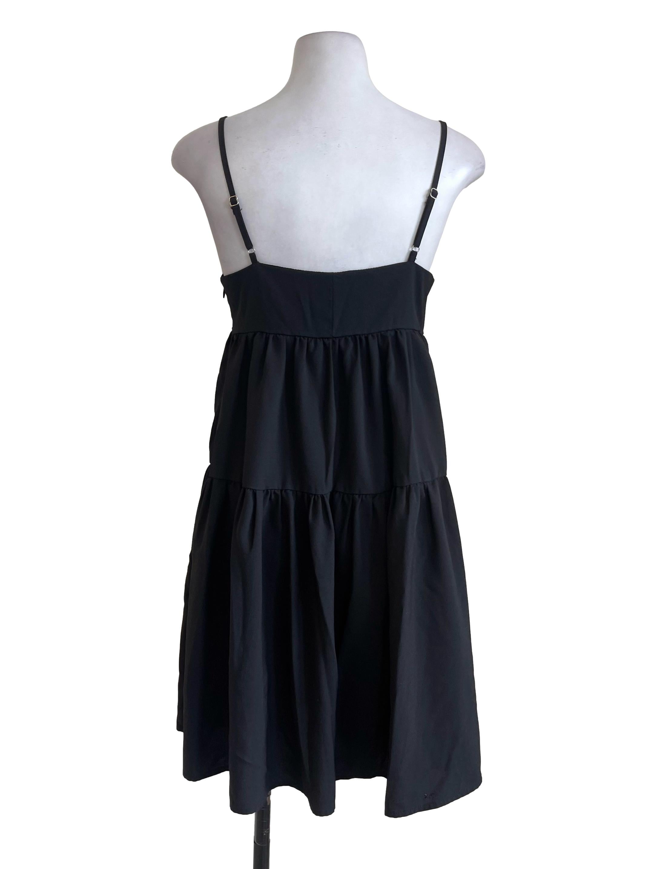 Black Dolly Tiered Dress TEM