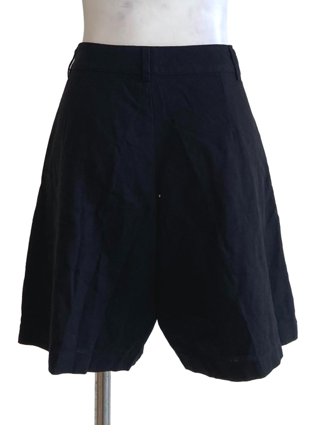 Black Twill Short Pants
