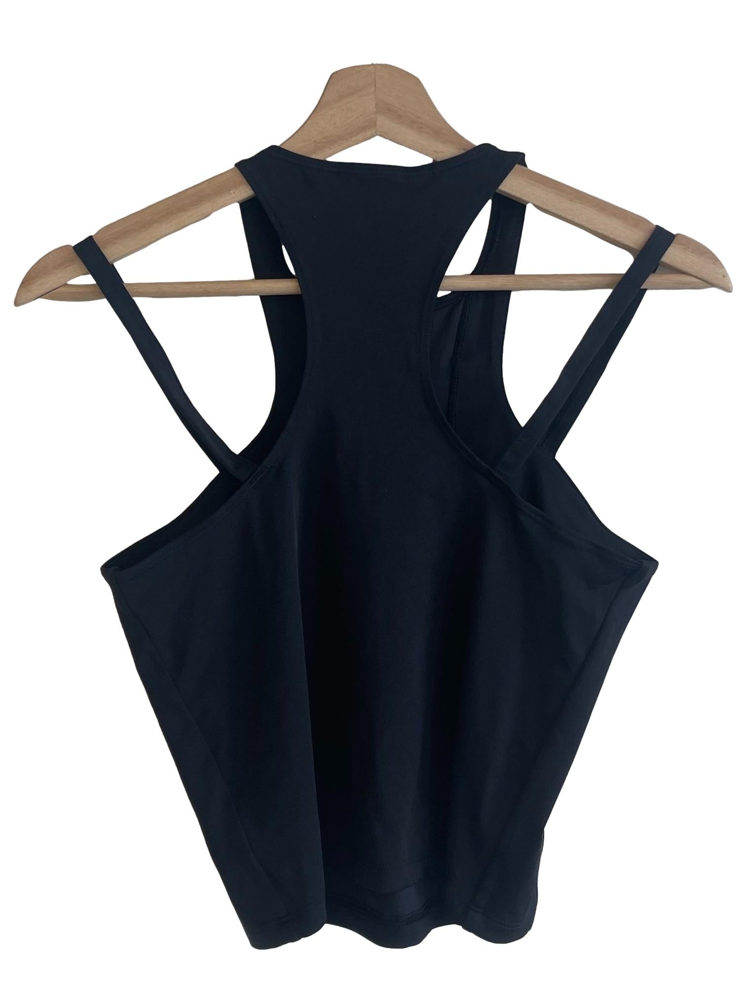 Black Off Shoulder Strap Tank Top