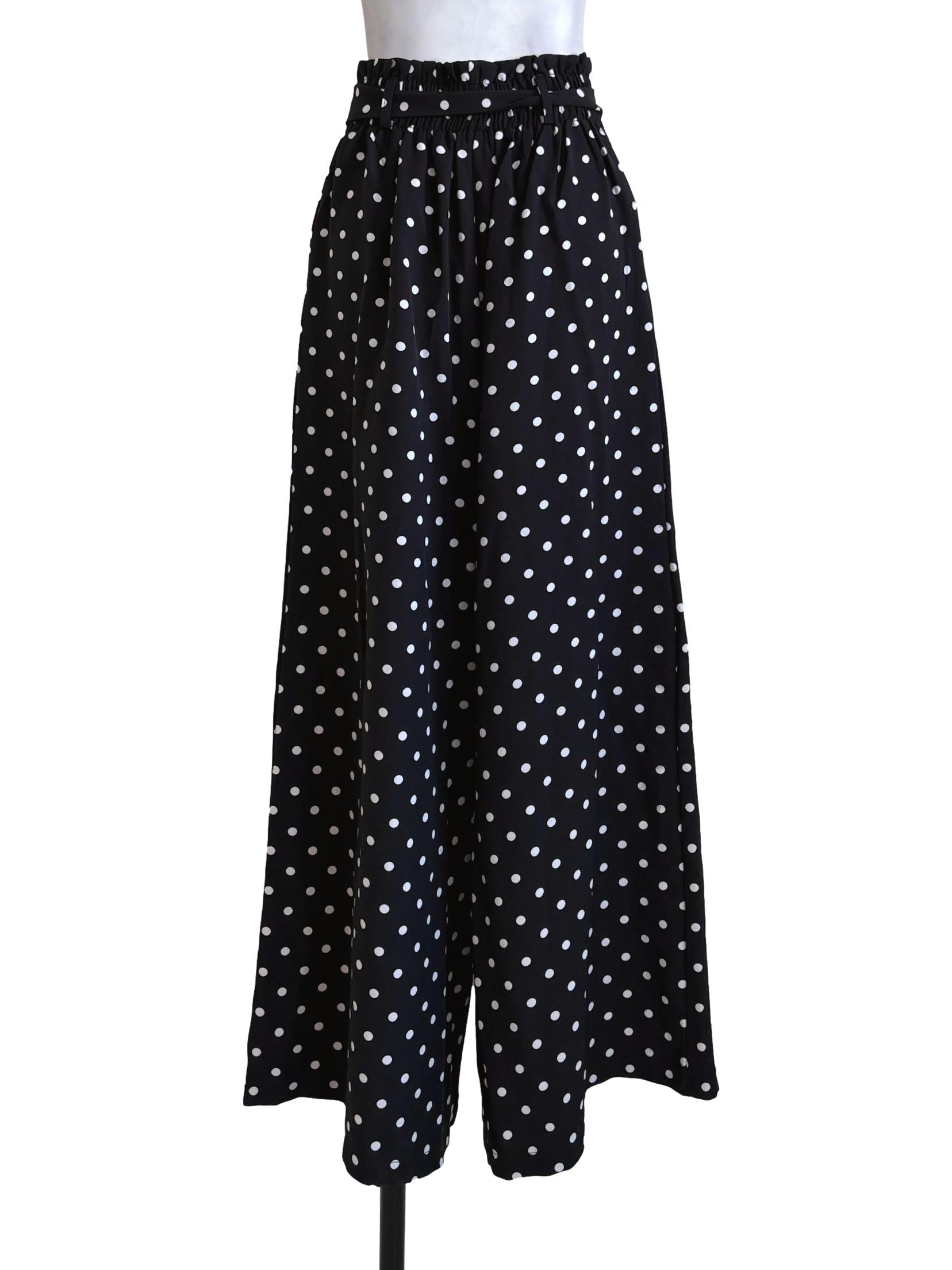 Black Polka Dots Palazzo
