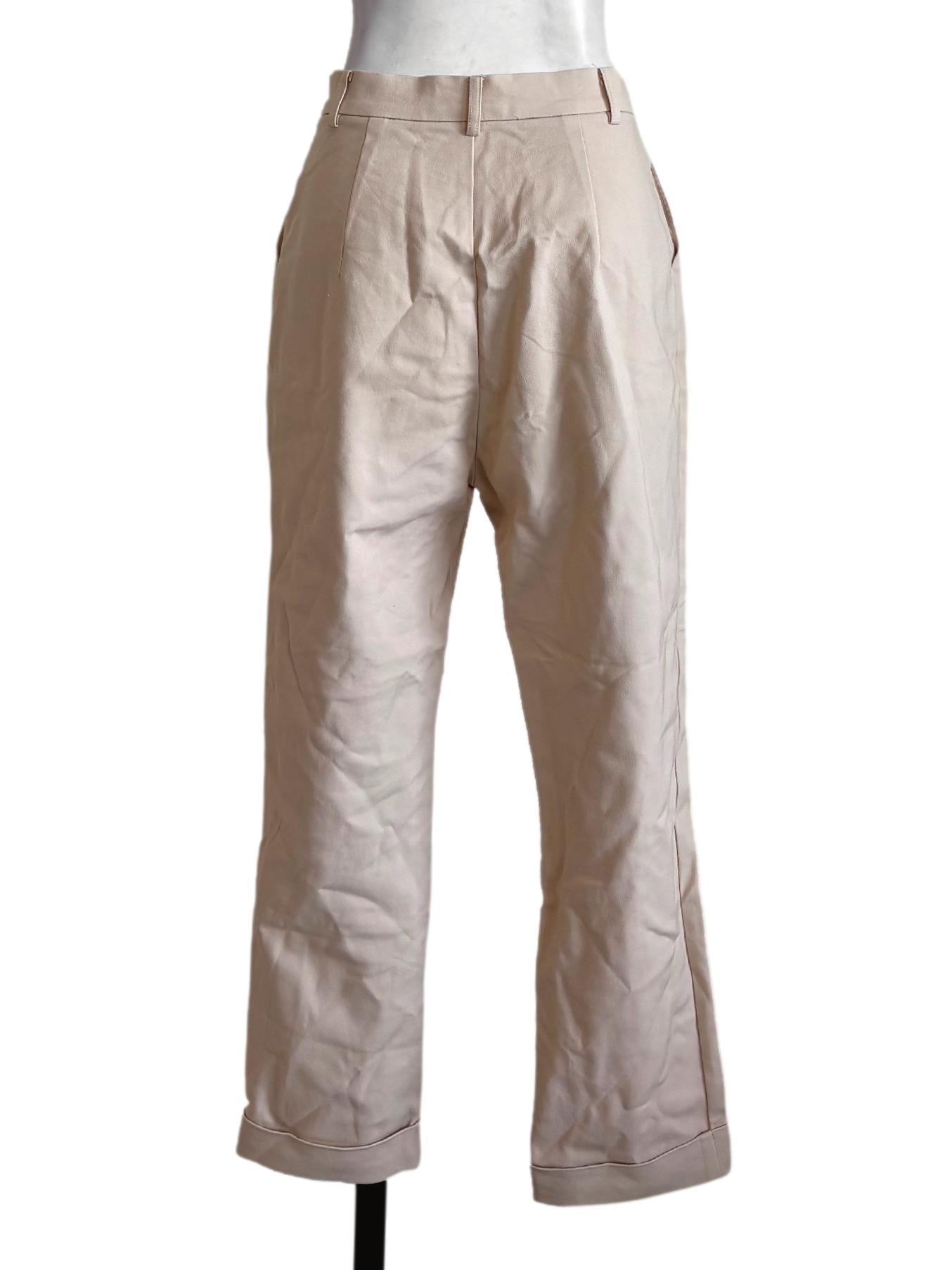 Nude Pleated Cuffed Dress Pants LB