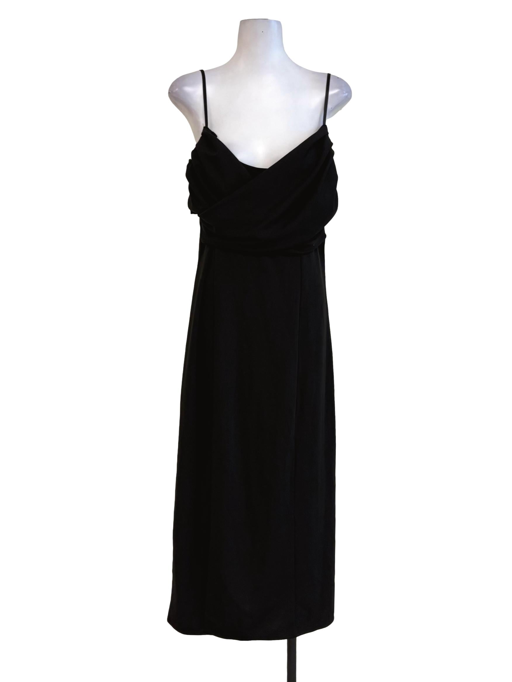 Black Layered Slip Dress