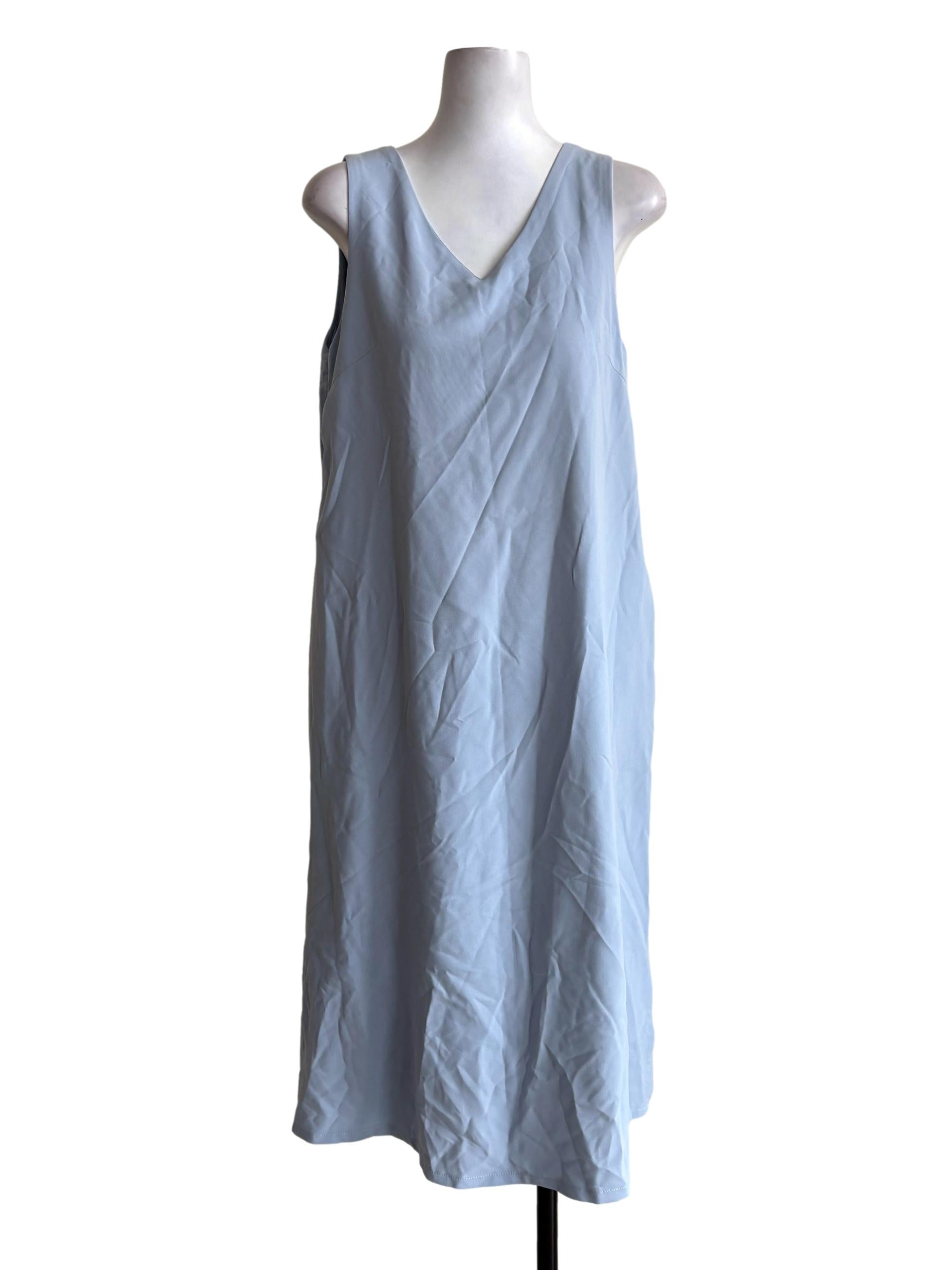 Dusty Blue Shift Dress