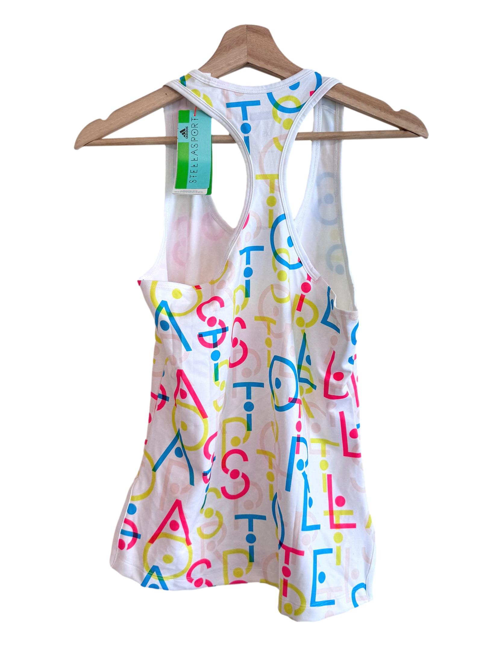 White Patterned Tank Top