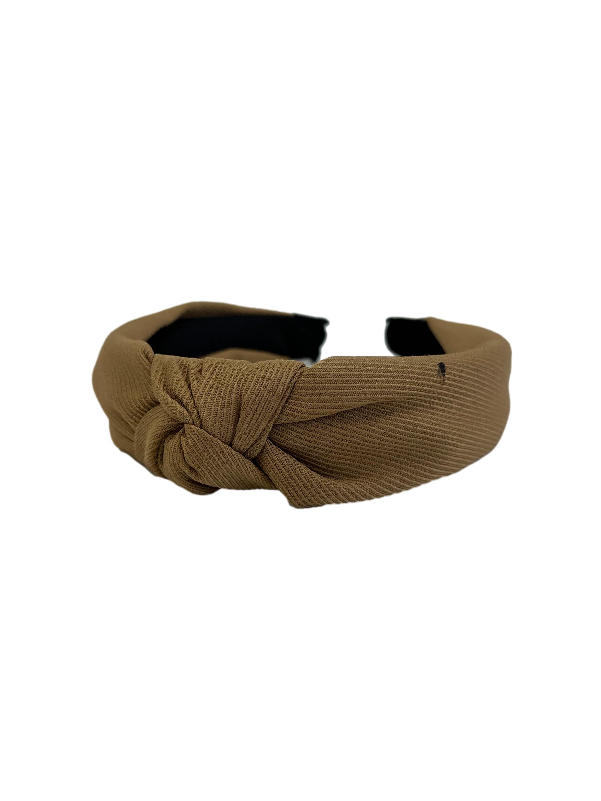 Tan Brown Knot Headband | REFASH Singapore