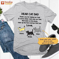 cat dad t shirts