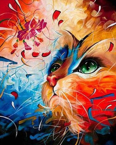 Peinture Par Numeros Le Chat Reveur Tableau D Art