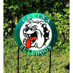 Celina Bulldogs Hanging Sign and Add-Ons - MercerMetal