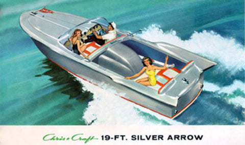 Vintage Chris-Craft Silver Arrow Advertisement Image