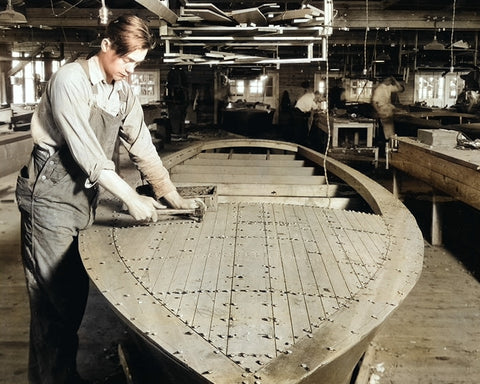 Pre-War Chris-Craft Wooden Boat Building