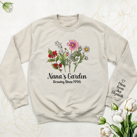 nana's garden shirt