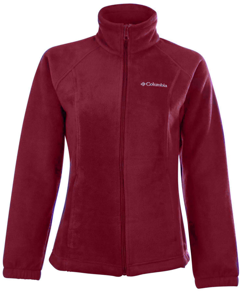 womens red columbia fleece jacket