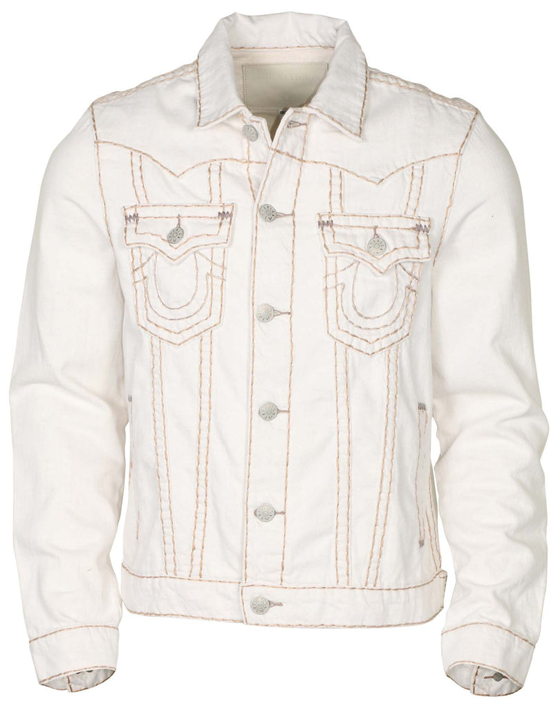 true religion jacket white