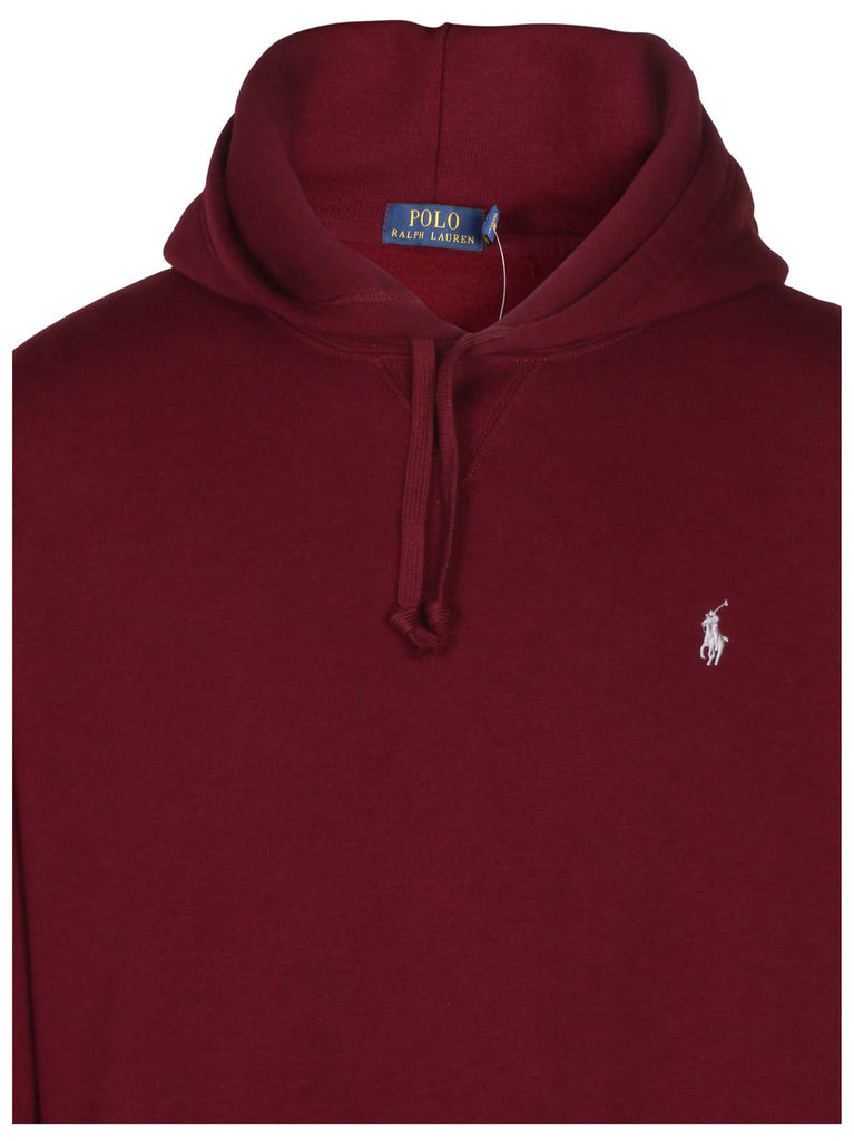 burgundy polo ralph lauren hoodie
