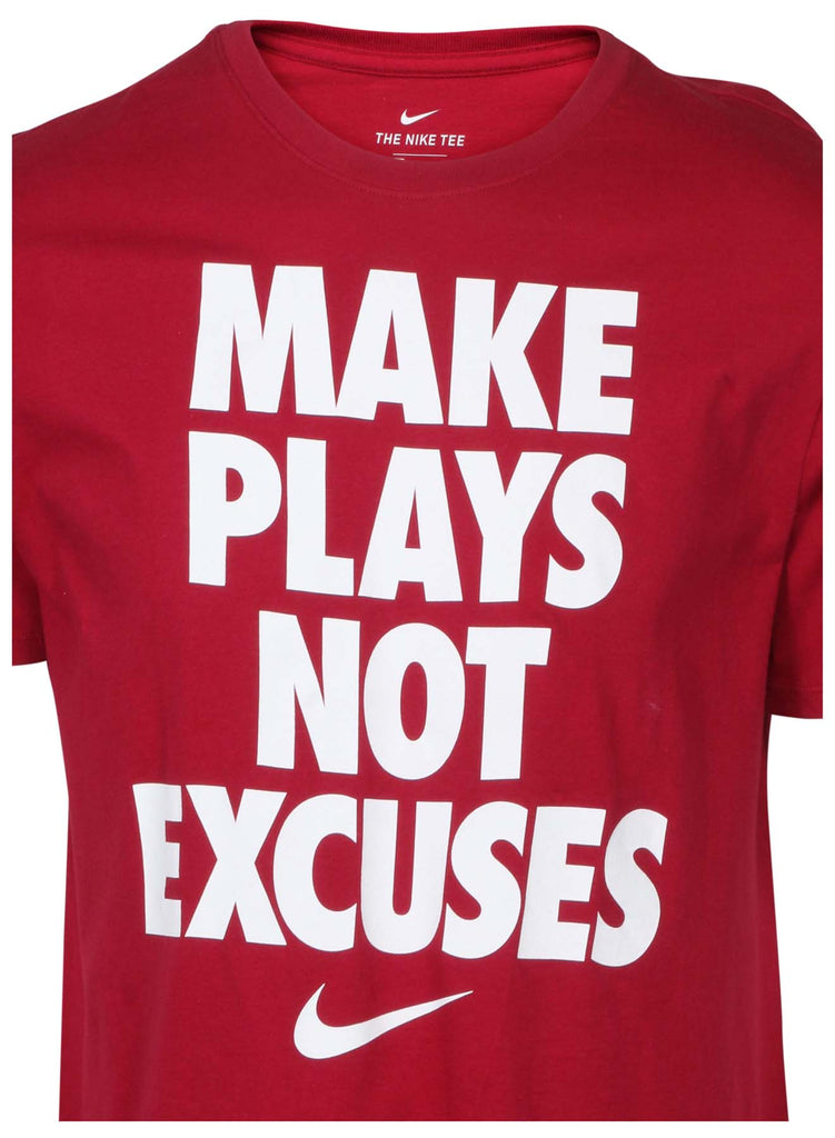 make plays not excuses nike shirt