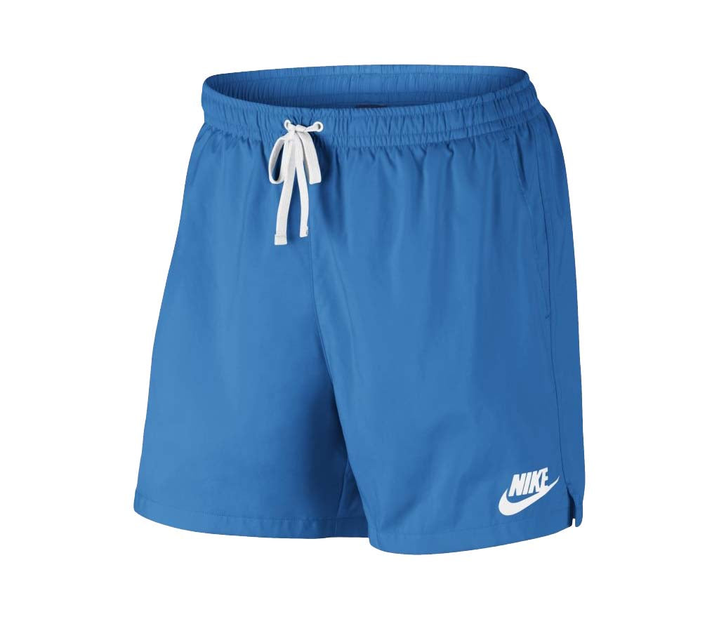 nike woven shorts blue