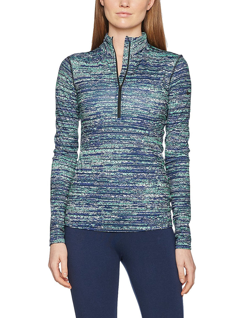 nike women's pro warm half zip