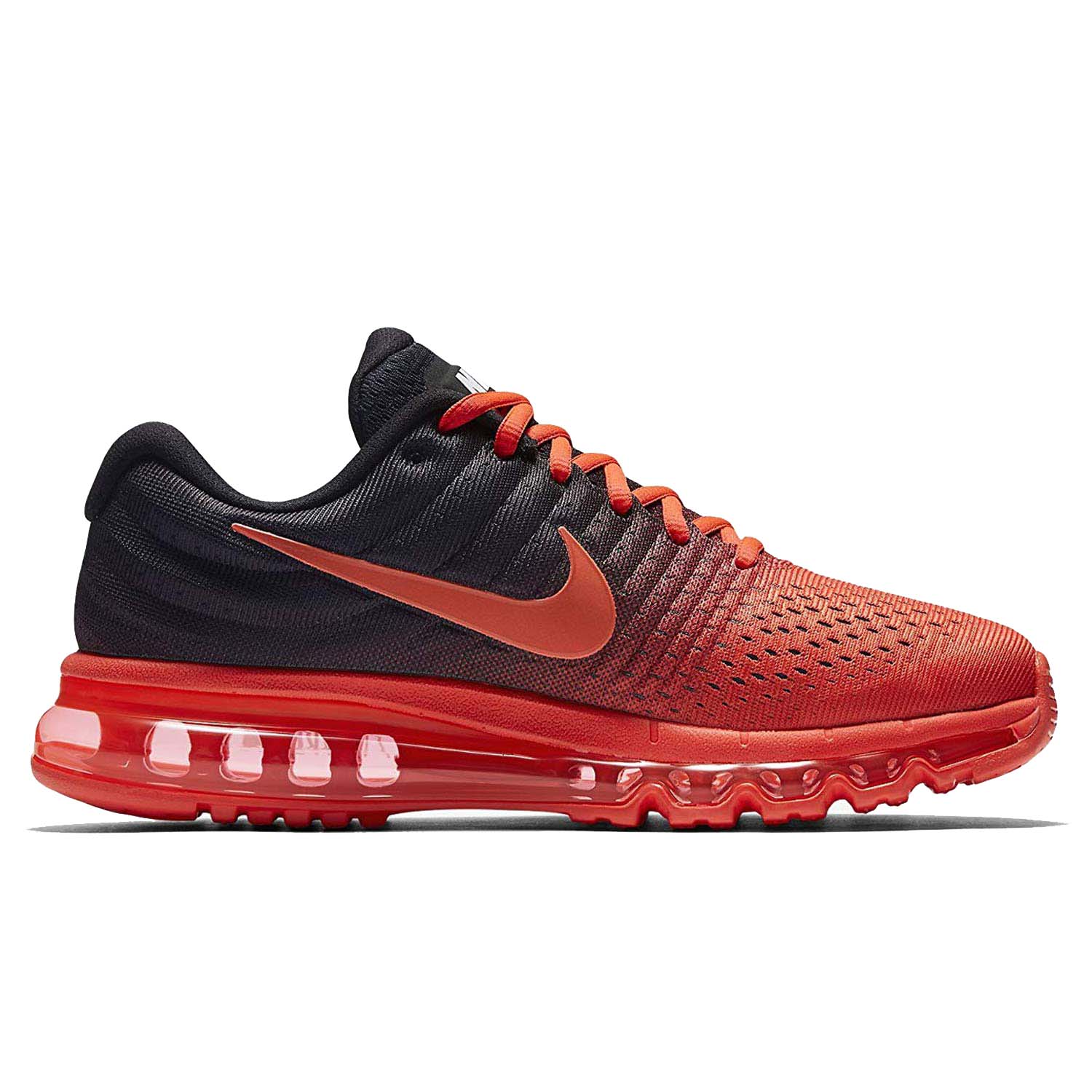 Nike Men's Air Max 2017 Running Shoes-Bright Crimson/Total Crimson – Webzom