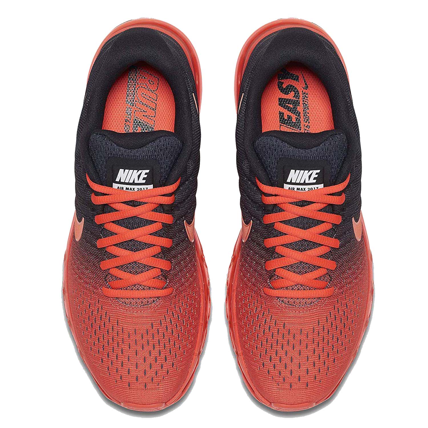 Nike Men's Air Max 2017 Running Shoes-Bright Crimson/Total Crimson – Webzom