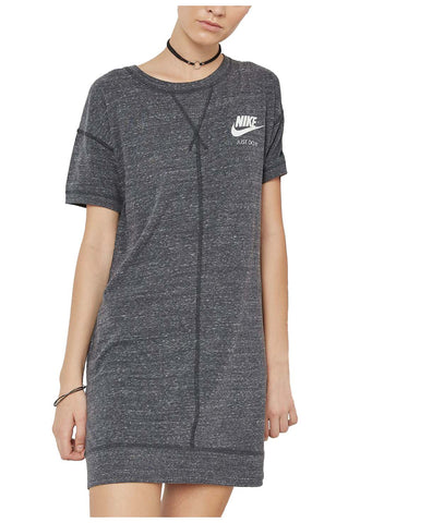 Nike Women's Sport Casual Gym Vintage Dress-Heather Black