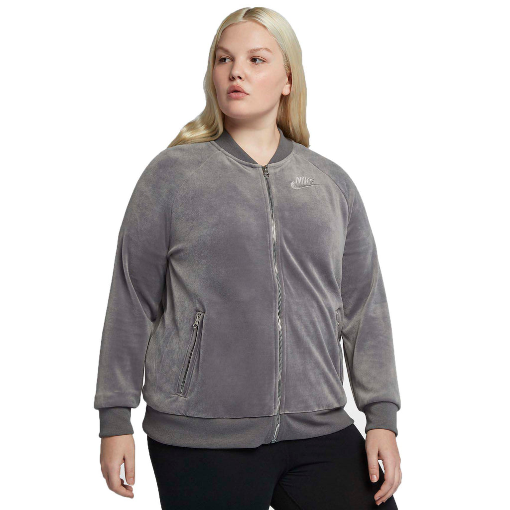 nike velour jacket women's