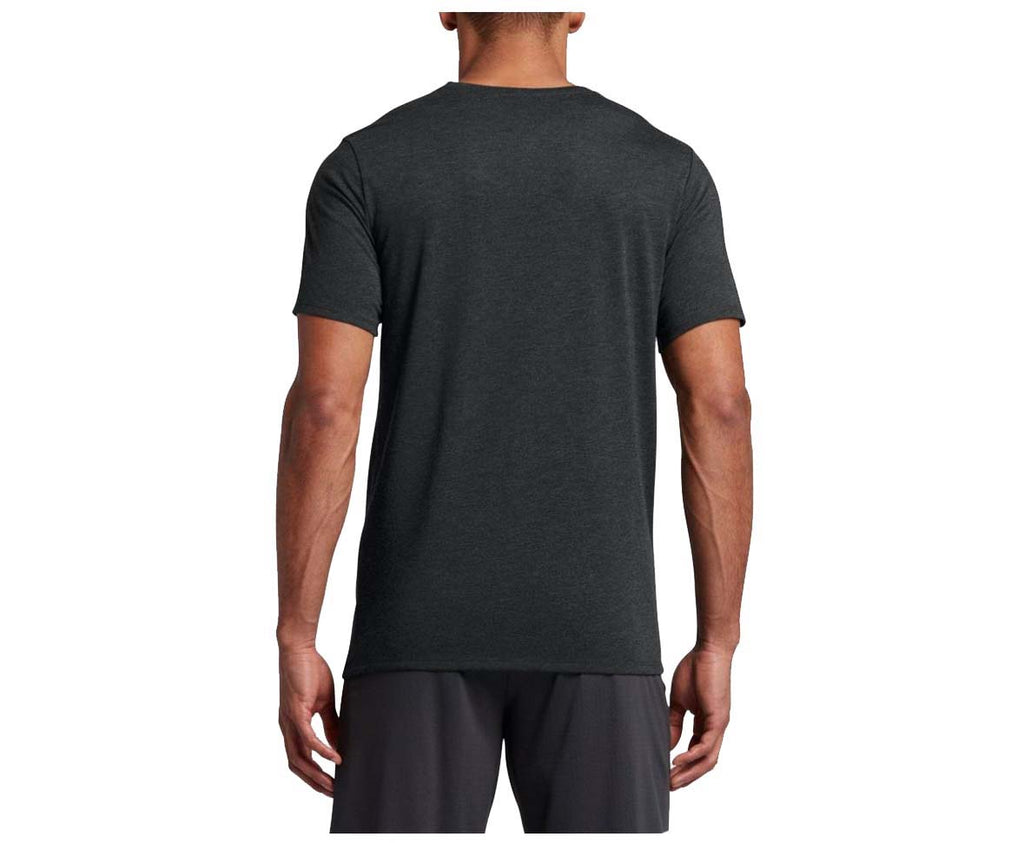 Nike Men's Dri-Fit Basketball Logo Tee-Black Heather