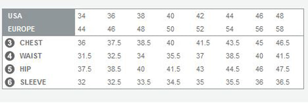 hugo boss slim fit size chart