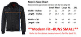 Mens Winter Coat Quilted Puffer Jacket with Removable Hood by 9 Crowns essentials