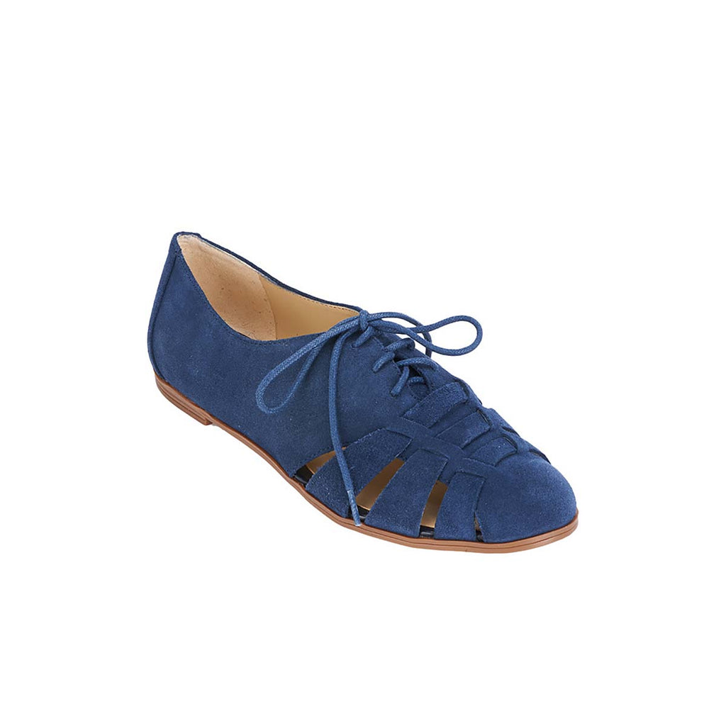 Women's Farwin Dark Blue Suede Shoes 