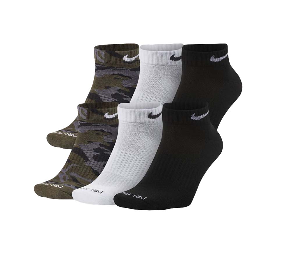 nike men's socks dri fit low cut 6 pack