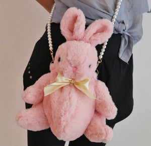 Bunny Plush Sling Bag: 3 colors