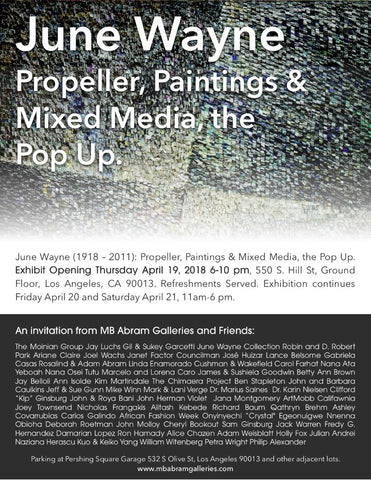 June Wayne: Propeller, Paintings and Mixed Media