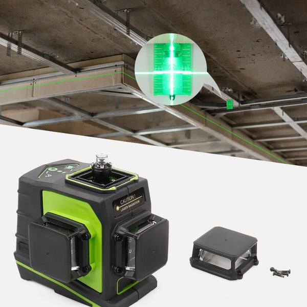 Huepar GF360G - Niveau Laser Vert à 3x360 Auto-Nivellement 360°