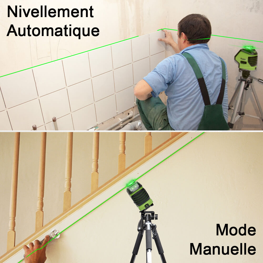 Nivellement automatique et manuel