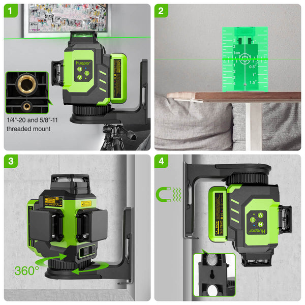 niveau laser 3D vert