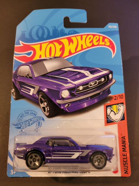 67 ford mustang coupe hot wheels purple