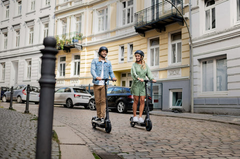 Electric scooter riding. Adult e-scooters. Ninebot Segway. Available from Electric Travels, UK Online Retailer of the worlds best electric scooters https://electrictravels.co.uk/