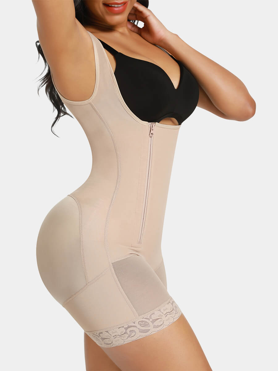 Post Surgery Body Shaper with Side Zipper
