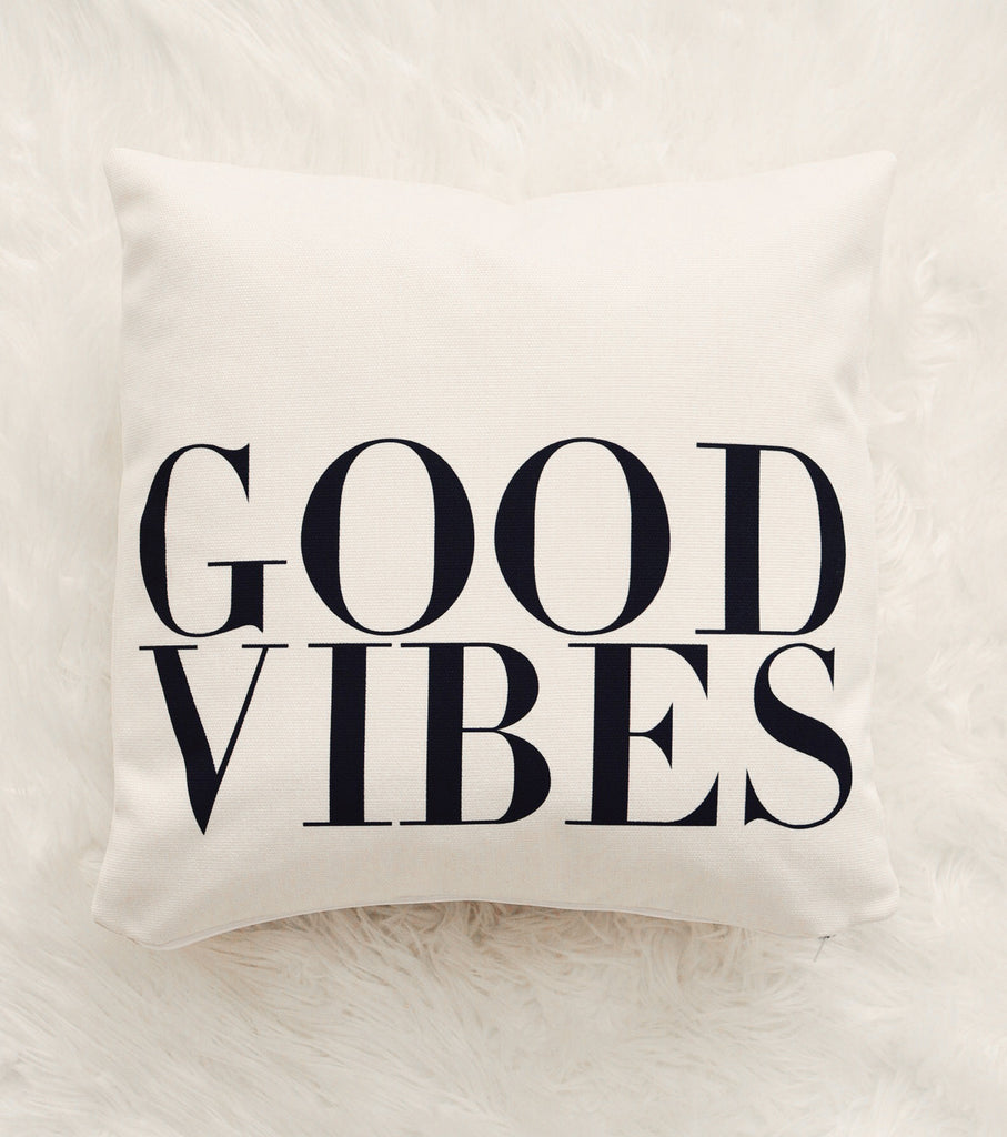 good vibes pillow