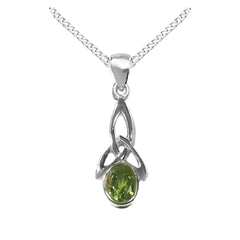 celtic pendant peridot