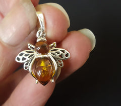amber bumblebee necklace
