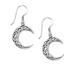 celtic earrings with celtic moons